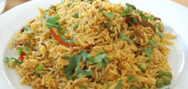 طريقة لعمل رز البرياني